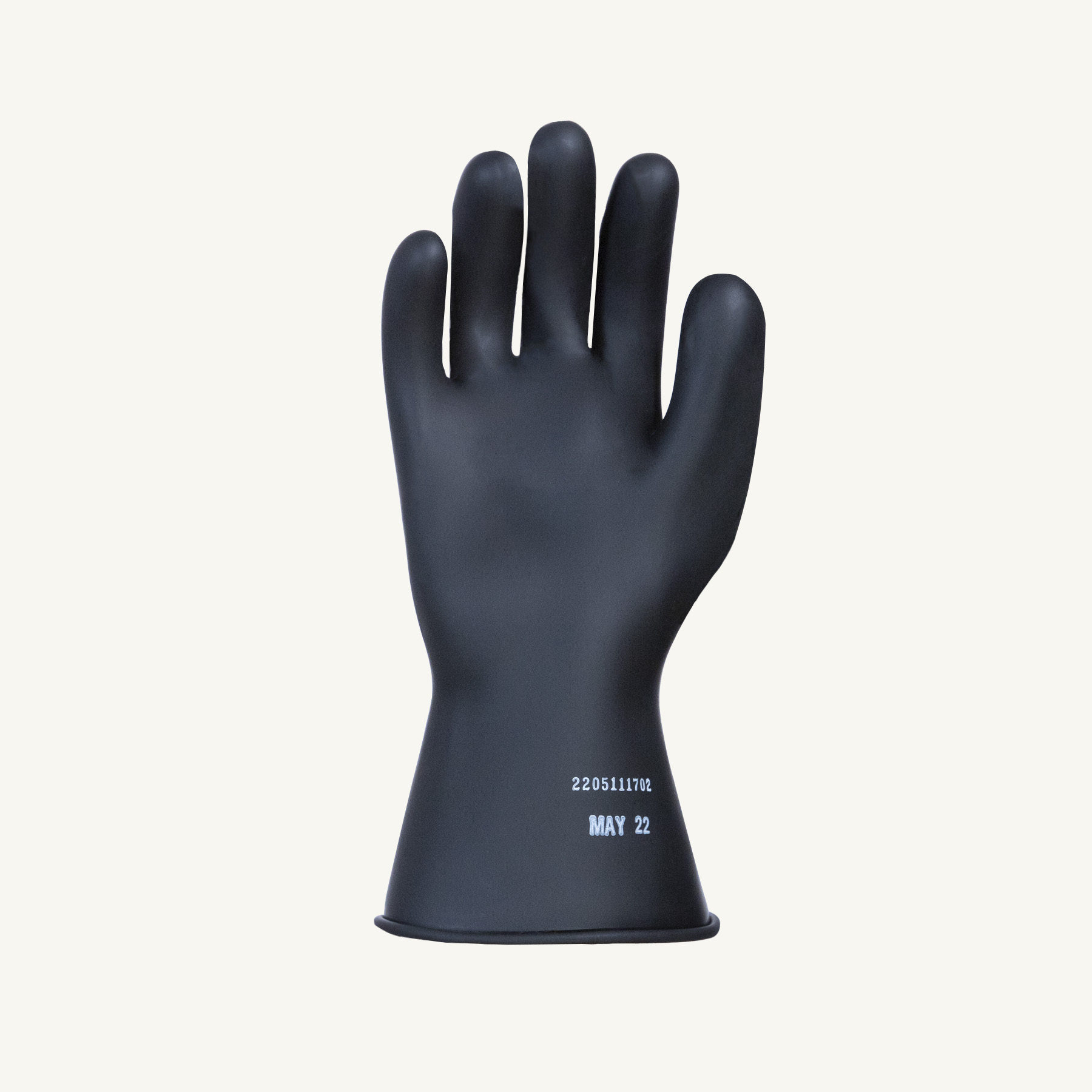 Superior Glove® Line Pro NR0B28 Black 11-in Insulating Rubber Gloves, Class 0